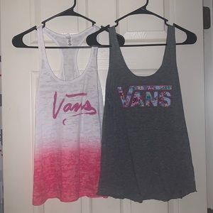 VANS Bundle of 2 Tank Tops Size small
